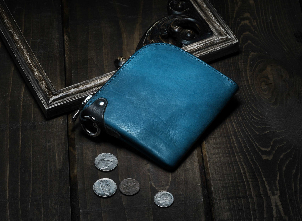 [Burning Dyed] Domestic Vegetable Full Tanned Calf Skin Wallet