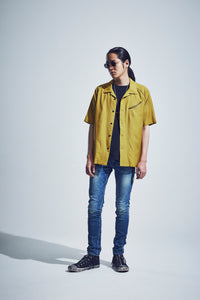 12.5oz オーガニックコットン ストレッチデニム SKINNY JOHN スキニー ユーズド加工 - INDIGO