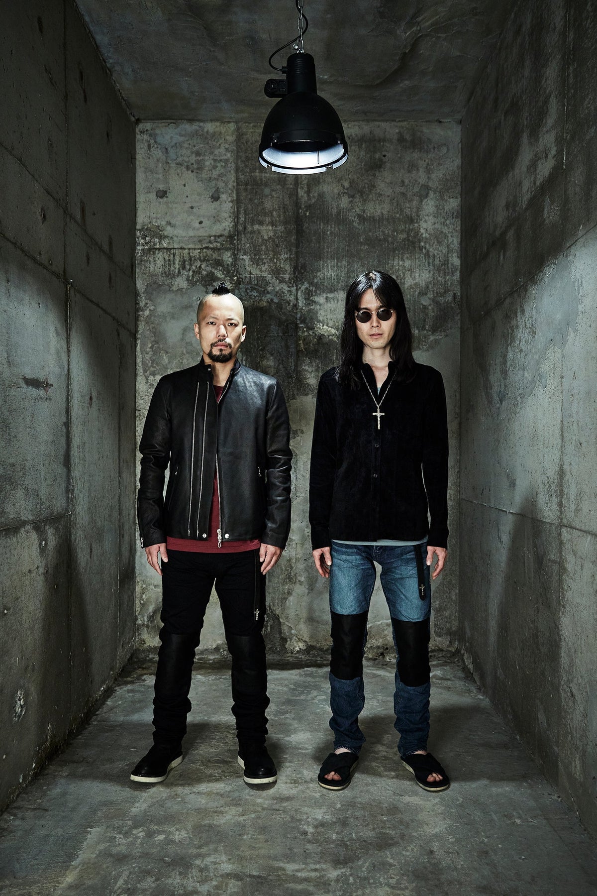 Japan Calf skin "JAY" Semi Single Riders / BLACK