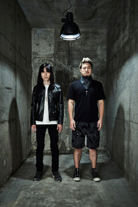 STRUM × DeeTA フルタンニン ホースハイド ヴィンテージワックス VINCENTS DeeTA EDITION シングルライダースジャケット - BLACK