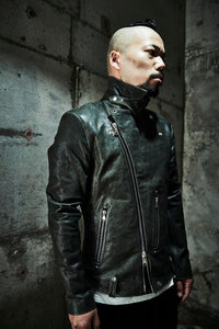 Pit Vegetable Full Tanned Shrank Horse hide "HI-FLYER" Double Riders / GRAY