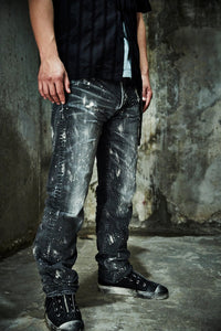 レザージップタン スニーカー BLACK REVOLT 2 / BLACK