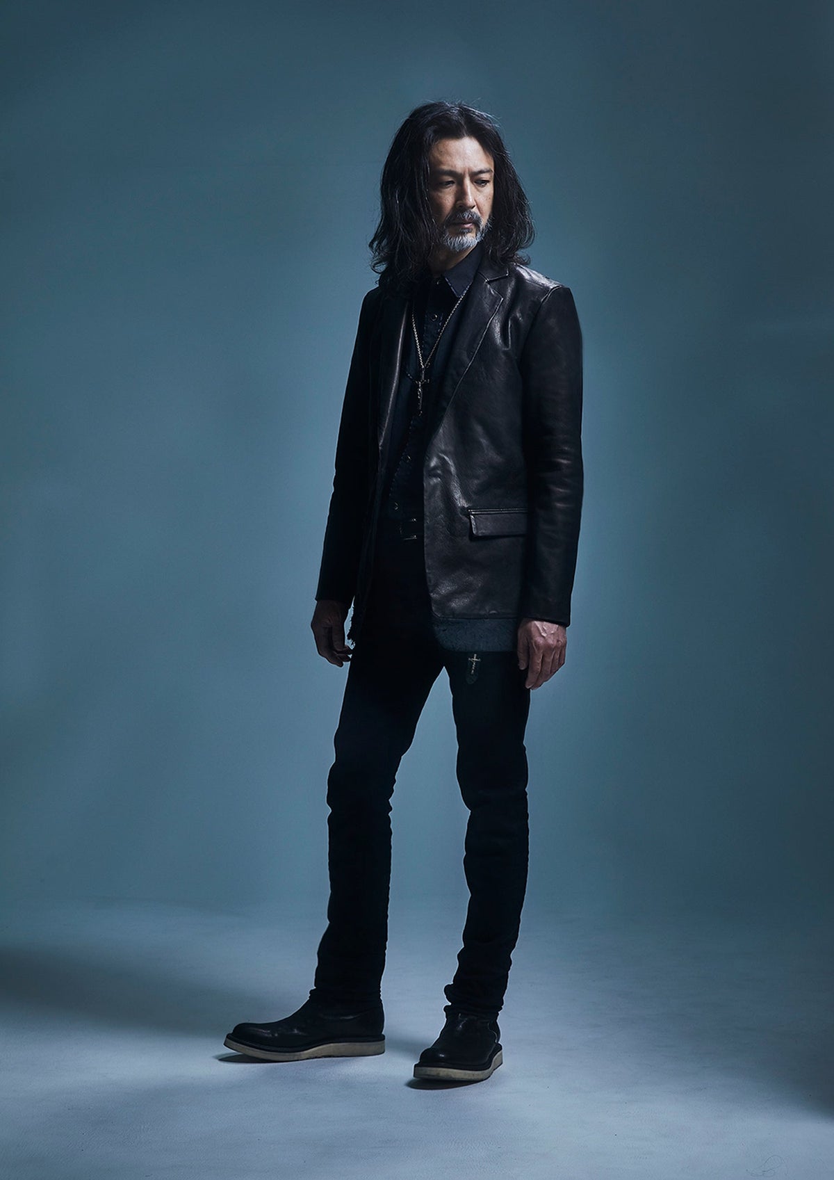 黒染め 蝦夷鹿 白鞣し BONO ジャケット - BLACK