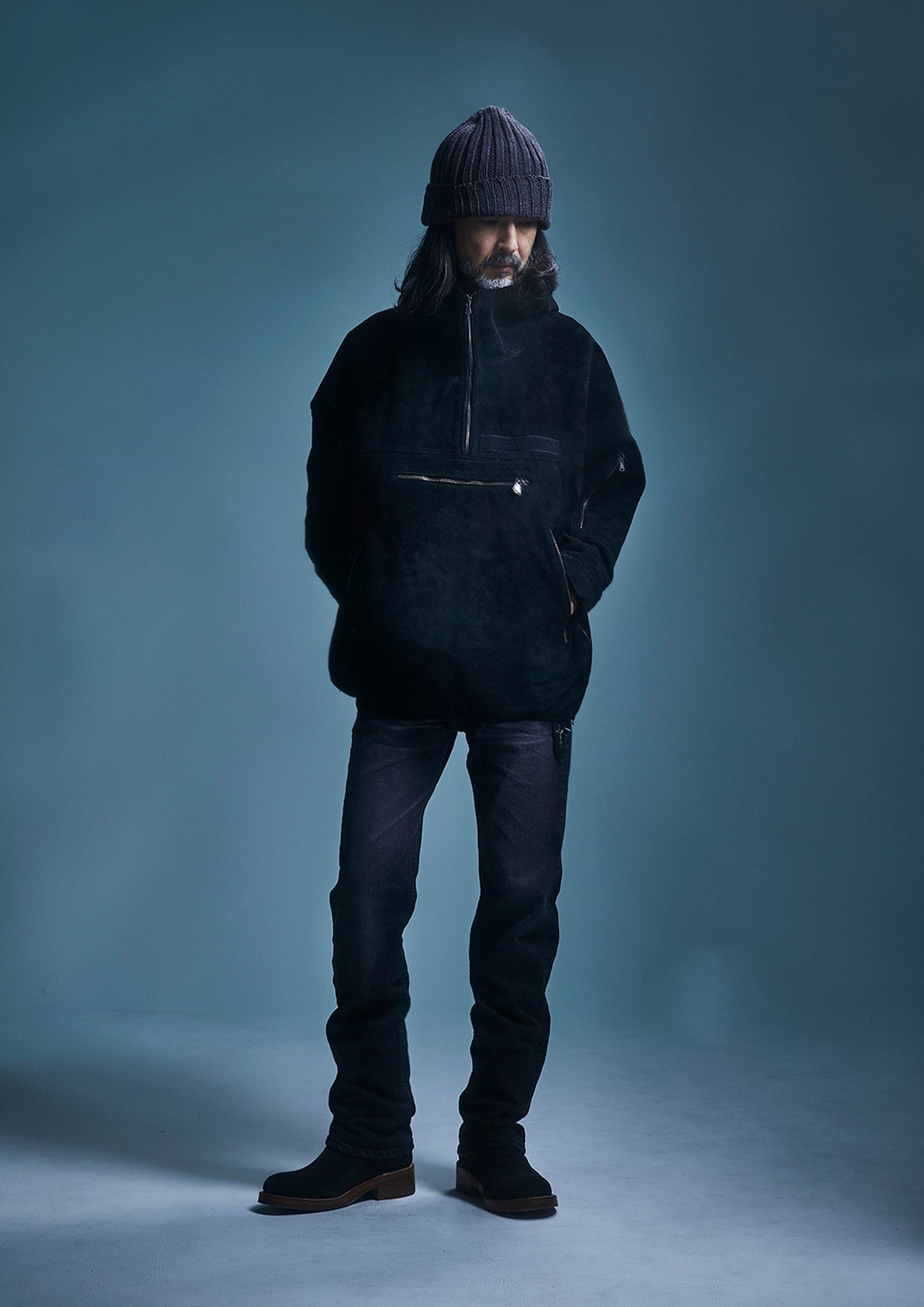 Wool Acrylic Low Gauge Rib Knitting Cap - CAHRCOLE