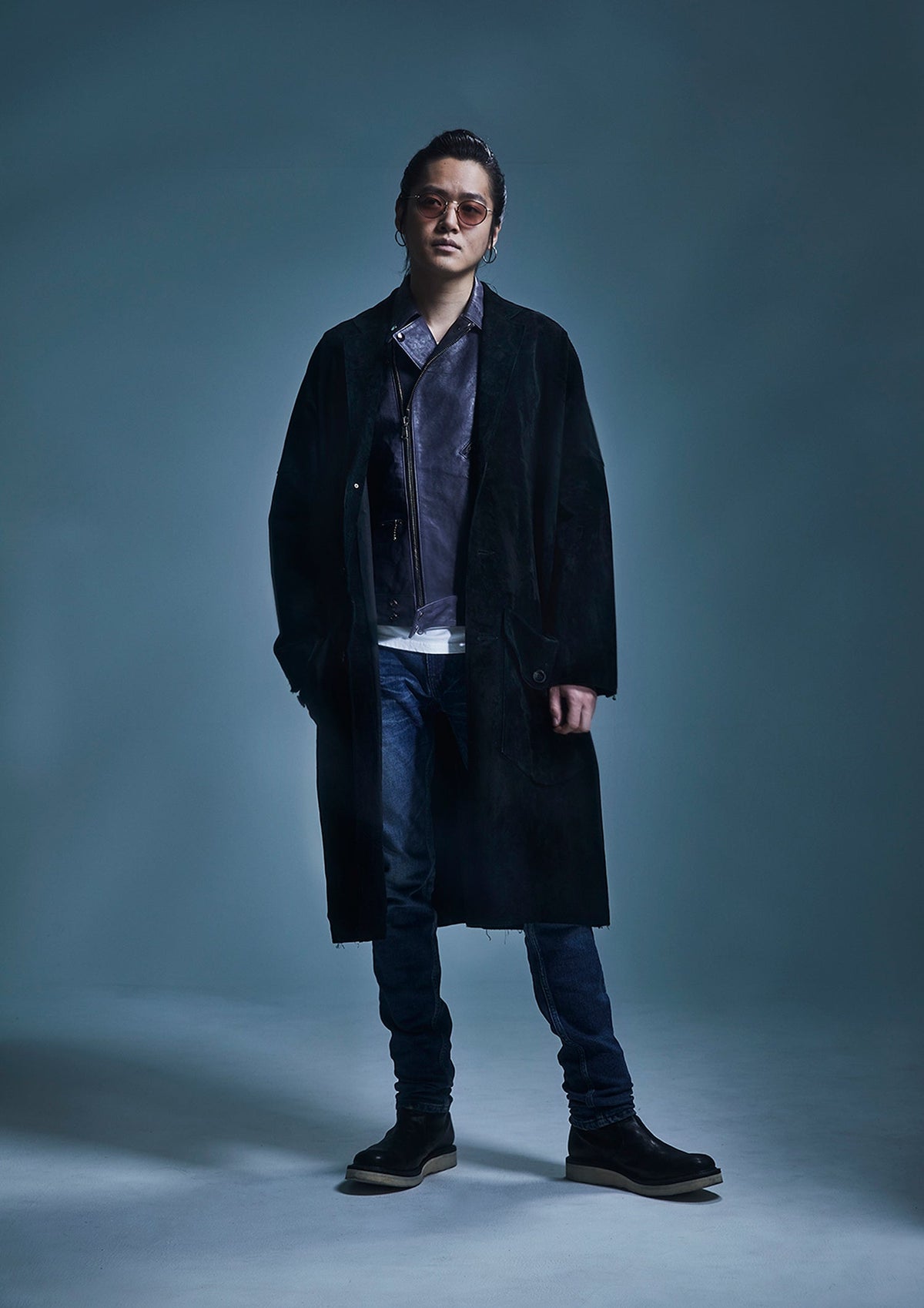 12.5oz オーガニックコットン ストレッチデニム TIGHT JOE タイトストレート ワンウォッシュ - INDIGO