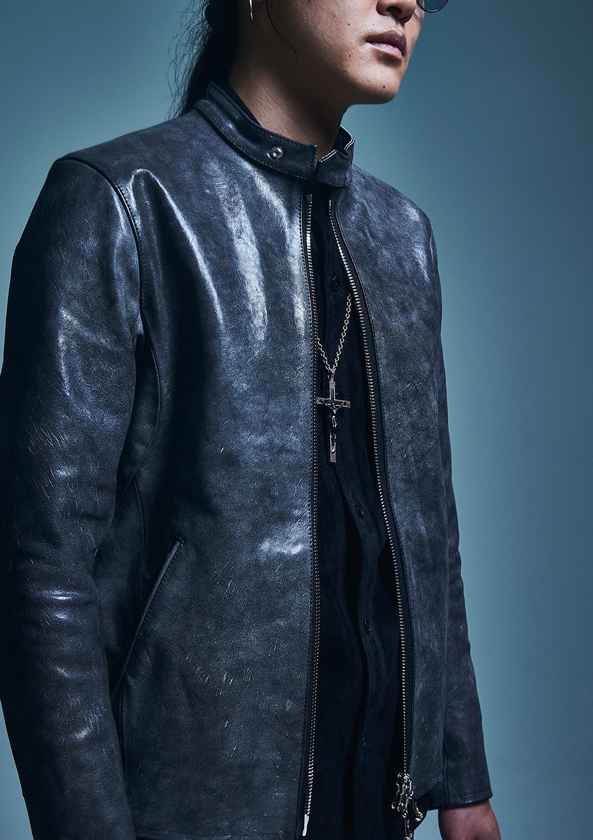 Waxed Pit Vegetable Full Tanned Shrank Horse hide Single Riders - WHITE