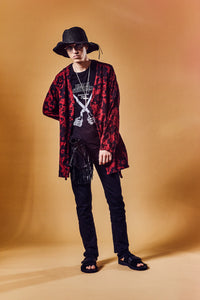 Natural Soft Cotton Oversize BLACK STRUM Crew Neck T-shirt - BLACK