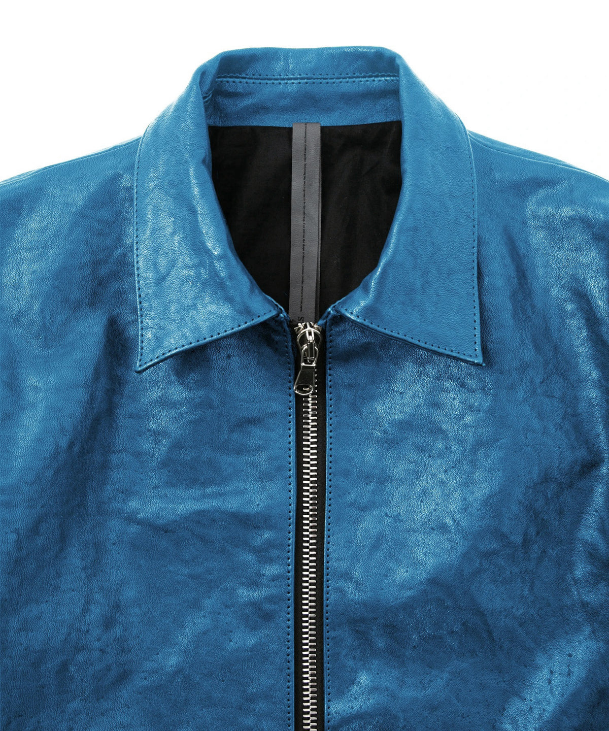 Pit Vegetable Full Tanned Shrank Horse hide "Vincents" Single Riders / BLACK / BLUE