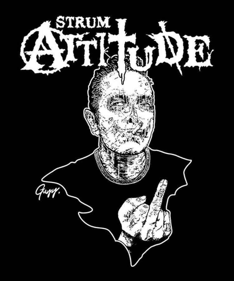 Load image into Gallery viewer, [STRUM ATTITUDE] &quot;You Fuck&#39;in rock&quot; Zombie T Shirts / Black