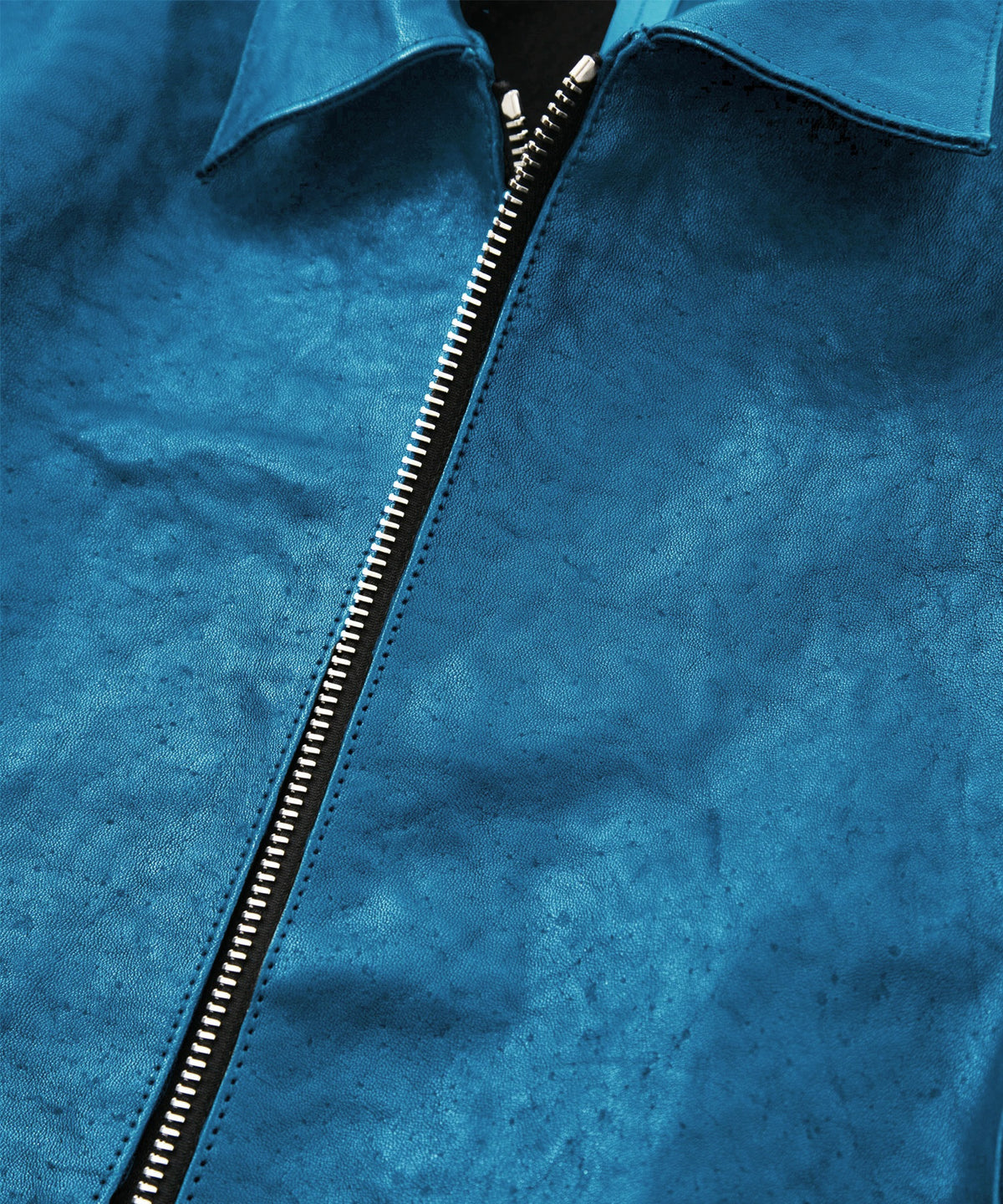 Pit Vegetable Full Tanned Shrank Horse hide "Vincents" Single Riders / BLACK / BLUE