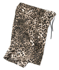 ポリエステルレオパードサテン ショーツ - LEOPARD