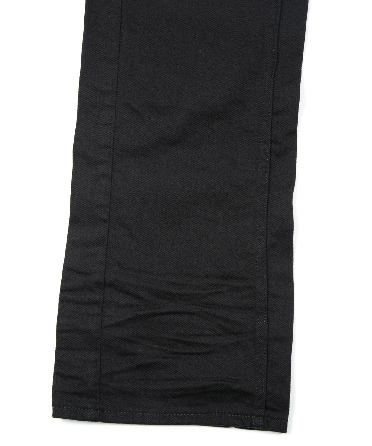 11oz Organic Cotton Stretch Denim Box Wide Straight Jeans - BLACK