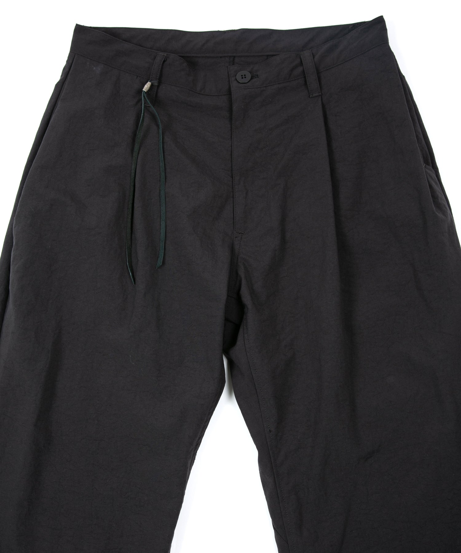 Load image into Gallery viewer, Taslan Finished Nylon Wide Pants - BLACK