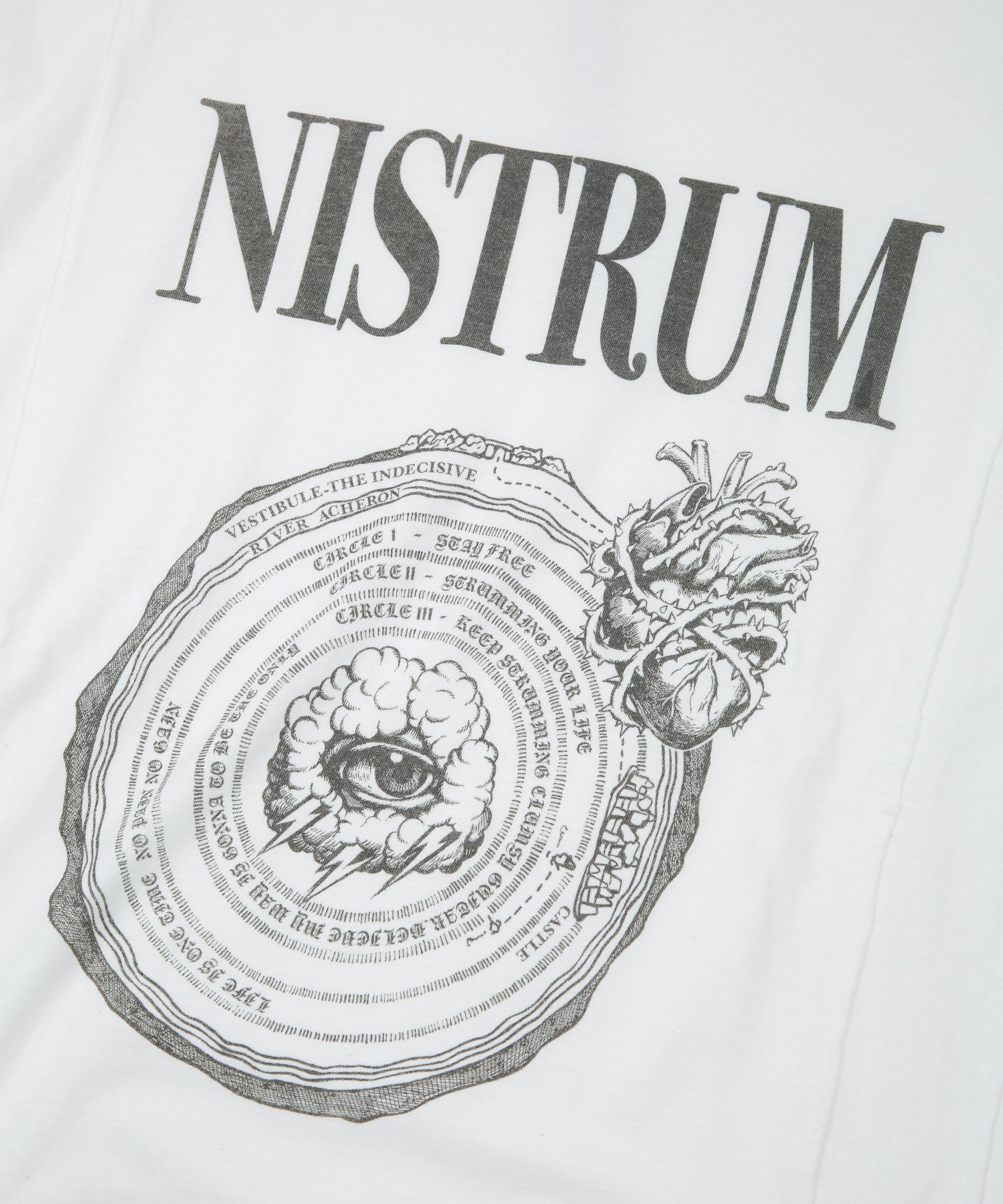 画像をギャラリービューアに読み込む, 30/- ナチュラルソフト天竺 NISTRUM ワイド Tシャツ - WHITE