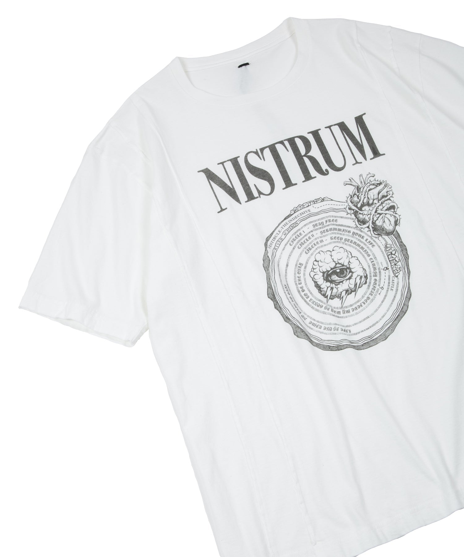 画像をギャラリービューアに読み込む, 30/- ナチュラルソフト天竺 NISTRUM ワイド Tシャツ - WHITE