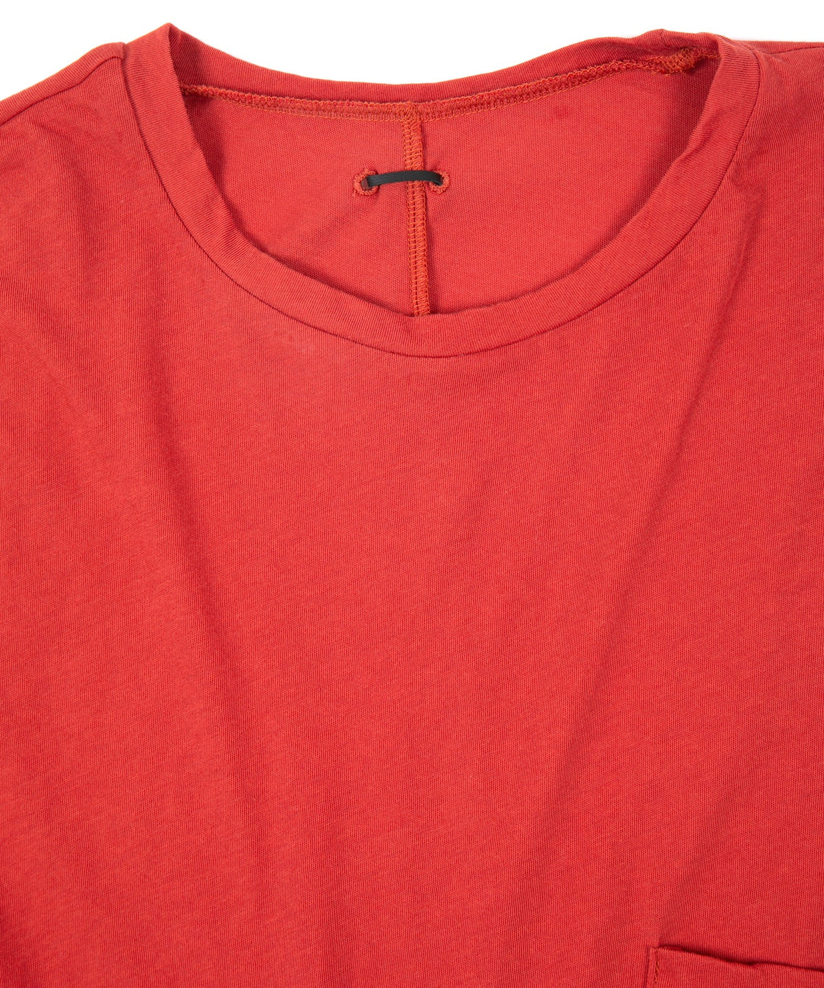 80/2 強撚天竺 オーバーサイズ レイヤード クルーネック T シャツ - RED