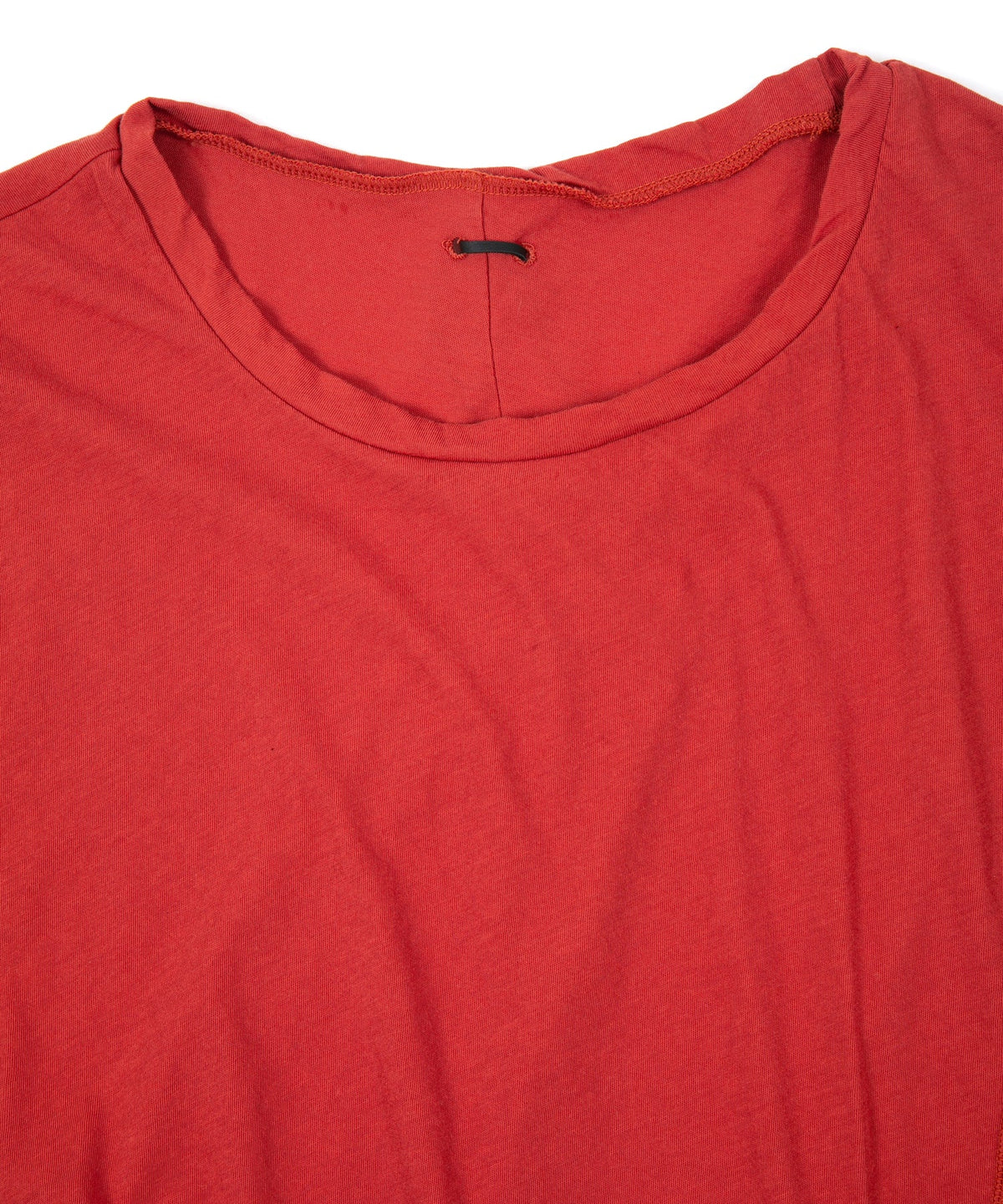 Hard Twist Cotton Oversize Crew Neck T-shirt - RED