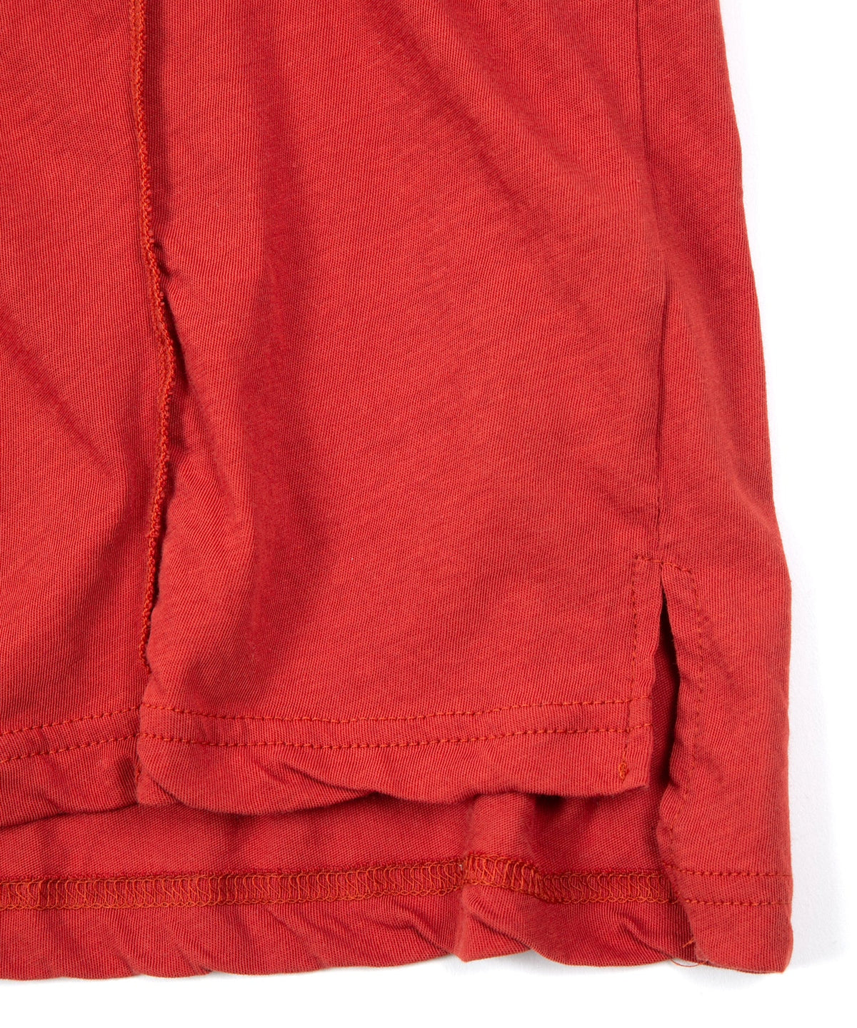 Hard Twist Cotton Oversize Crew Neck T-shirt - RED