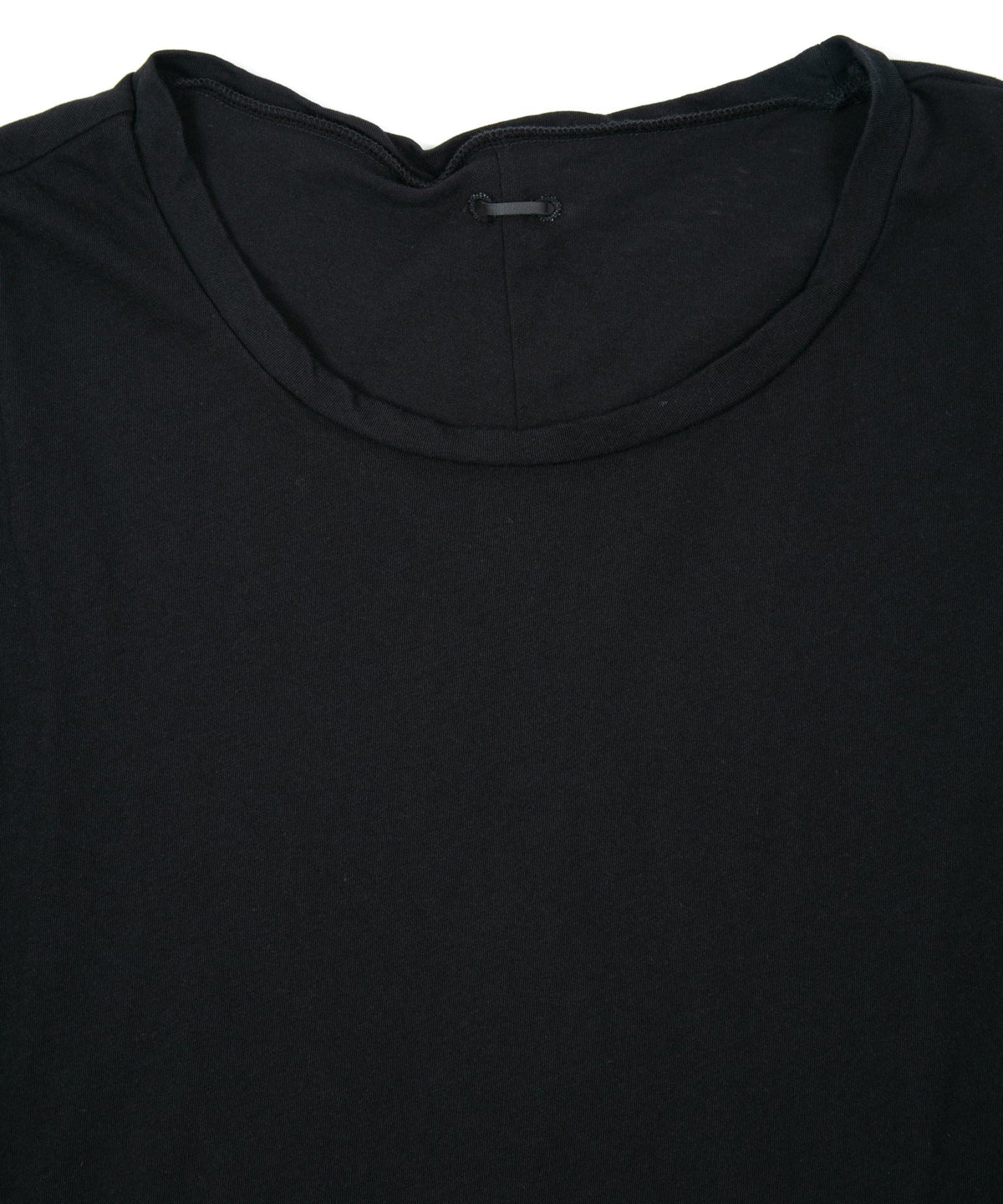 80/2 強撚天竺 オーバーサイズ クルーネック T シャツ - BLACK