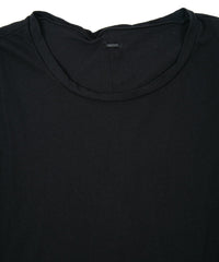 80/2 強撚天竺 オーバーサイズ クルーネック T シャツ - BLACK