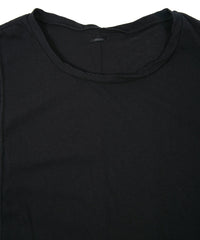 Hard Twist Cotton Over Size Sleeveless Cut&Sew - BLACK
