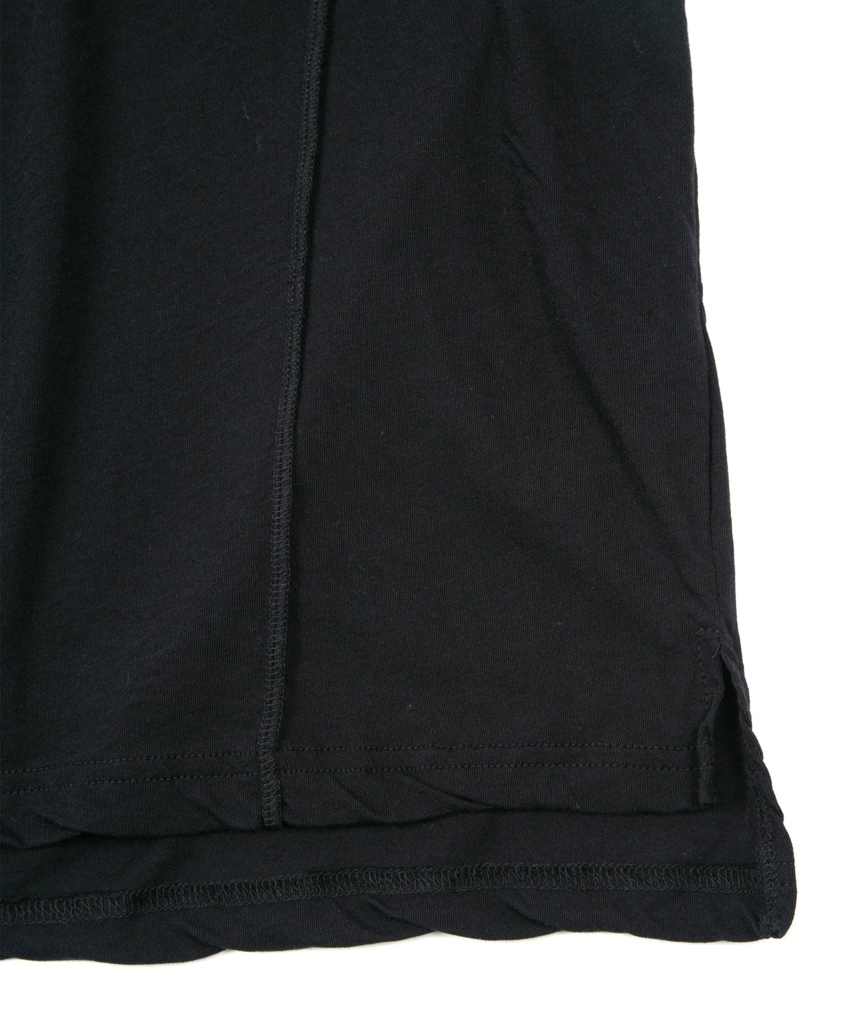Hard Twist Cotton Over Size Sleeveless Cut&Sew - BLACK
