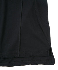 Hard Twist Cotton Over Size Sleeveless Cut&Sew - BLACK