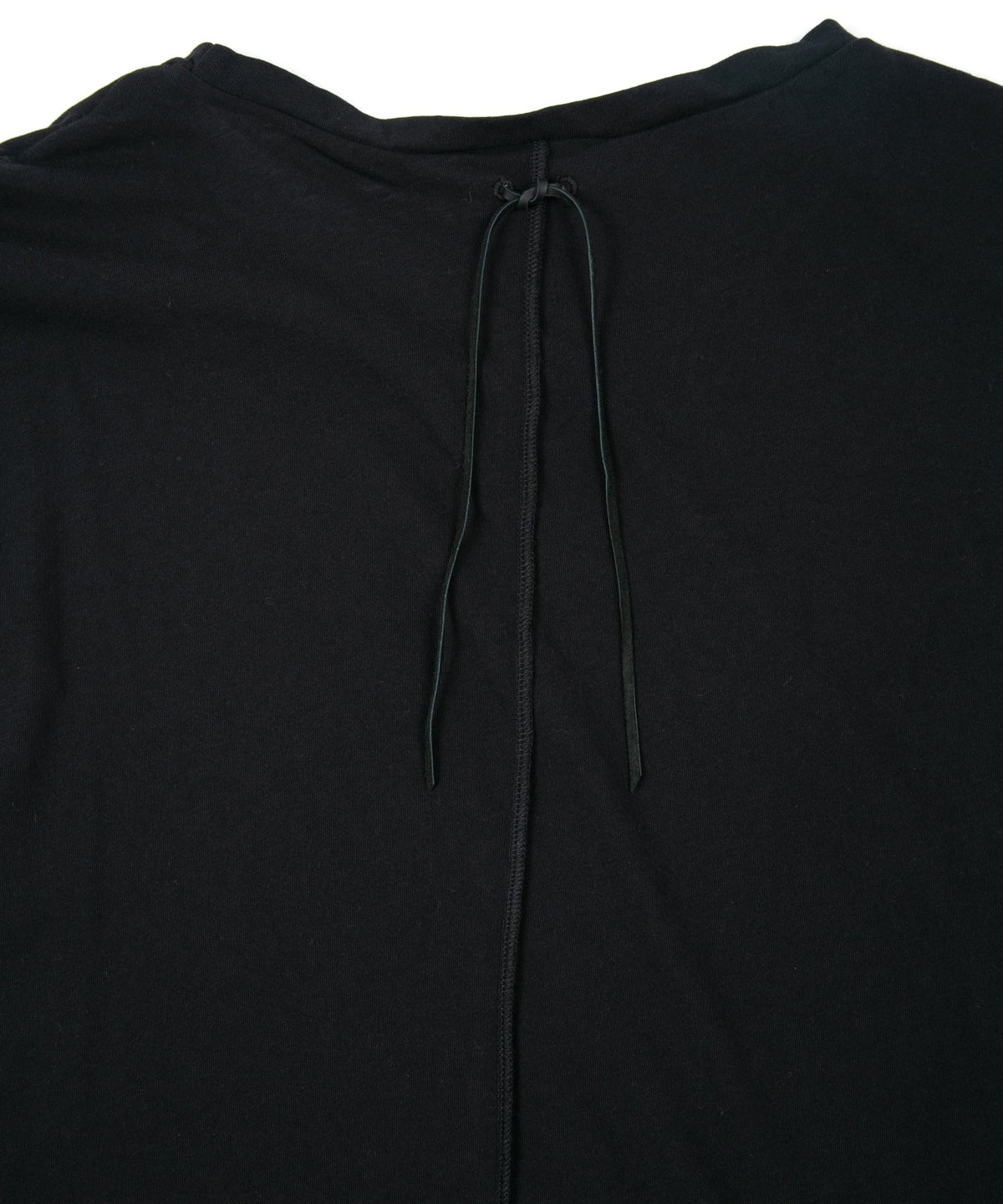 Hard Twist Cotton Over Size Sleeveless Cut&Sew - BLACK