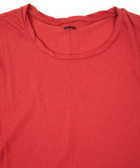80/2 強撚天竺 オーバーサイズ ノースリーブ カットソー - RED