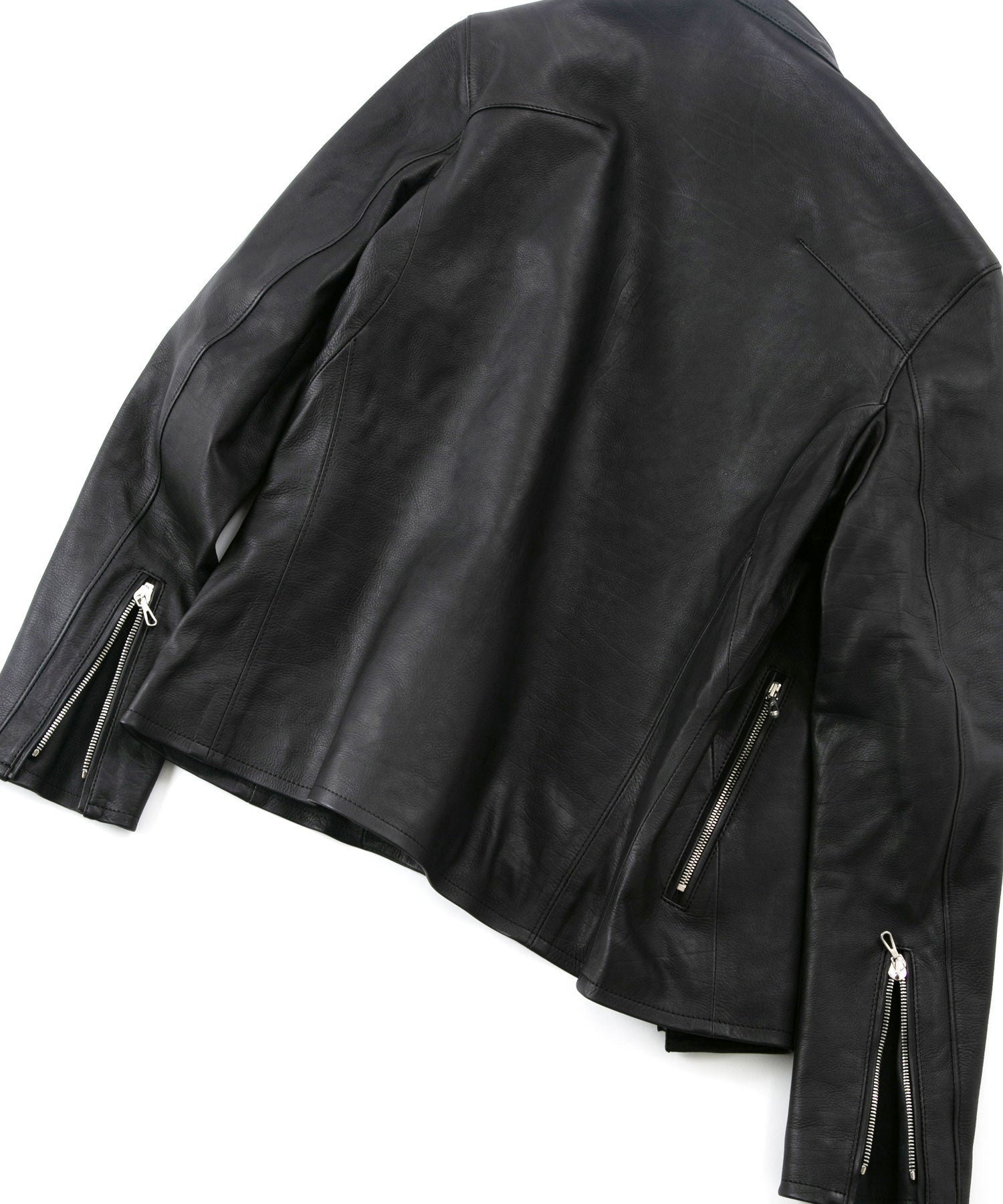 オイルカーフ SLATER シングルライダースジャケット - BLACK – STRUM