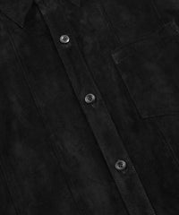 ジャパンカーフスエード SCARS ロングスリーブシャツ - BLACK