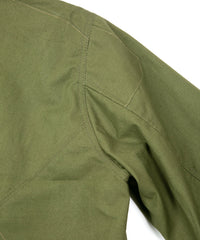 ジャパン オイルマット ステア & フランス軍デッドストックポンチョ JAG コンビネーション ブルゾン - BLACK × KHAKI