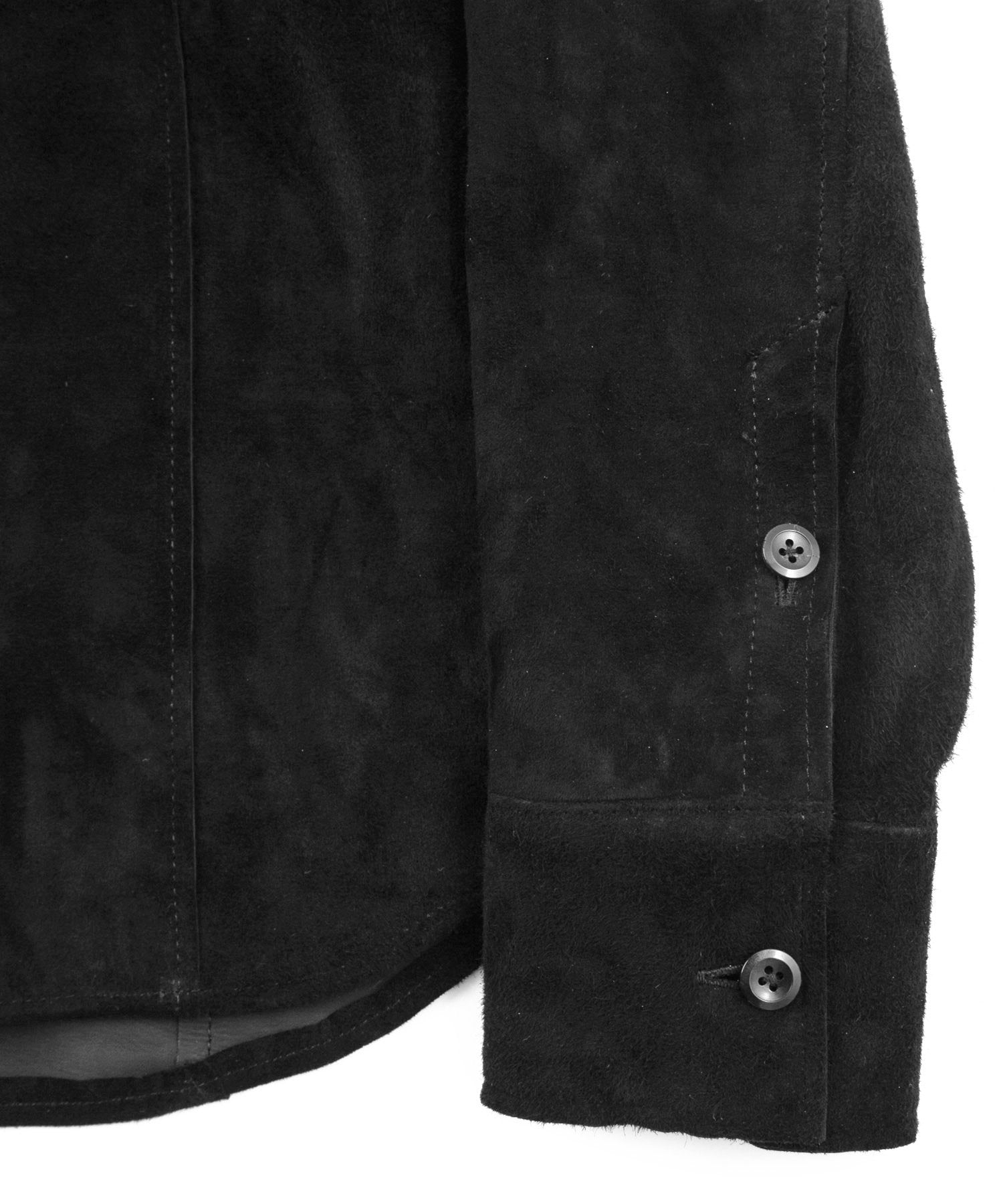 ジャパンカーフスエード SCARS ロングスリーブシャツ - BLACK – STRUM