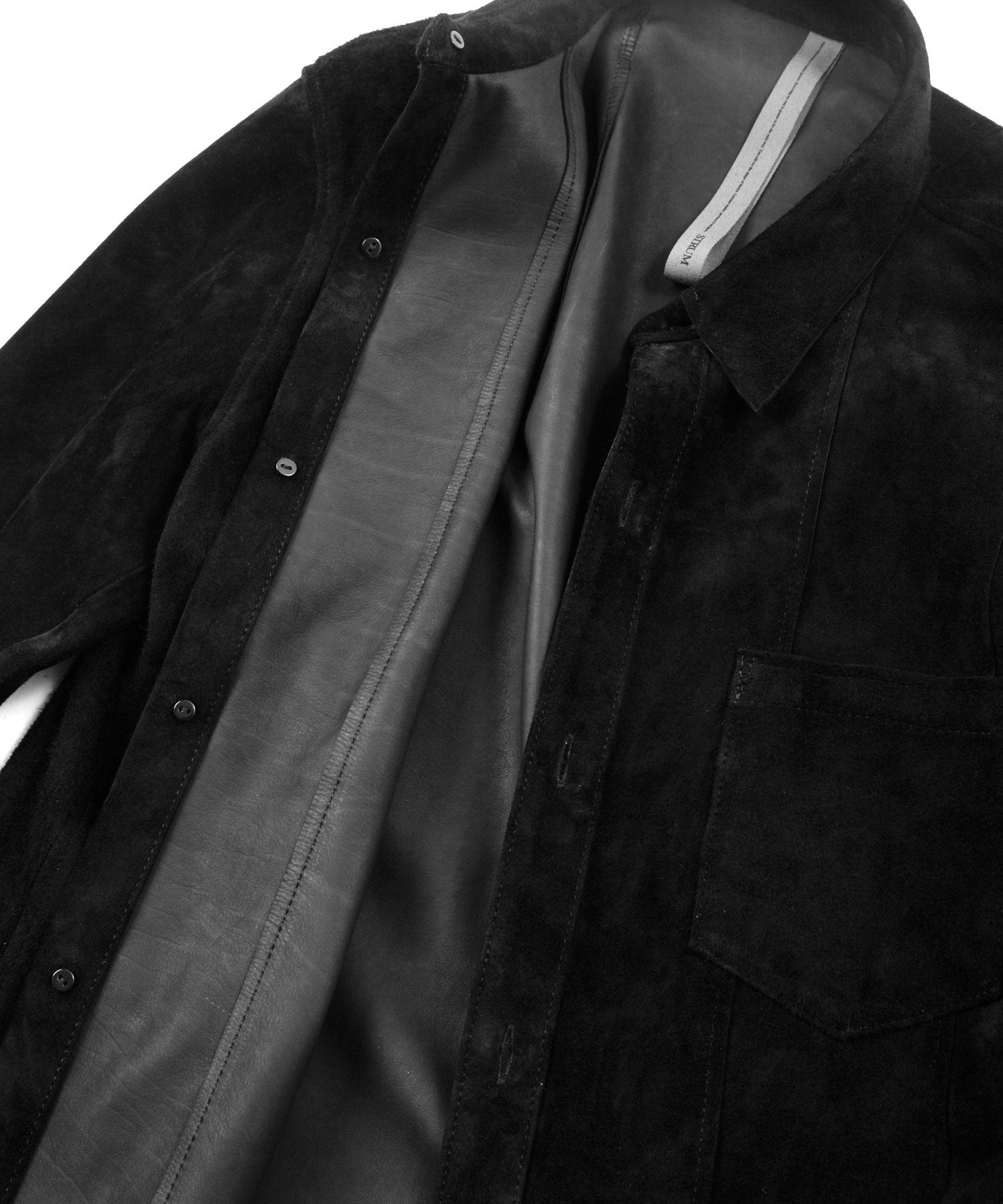 ジャパンカーフスエード SCARS ロングスリーブシャツ - BLACK – STRUM 