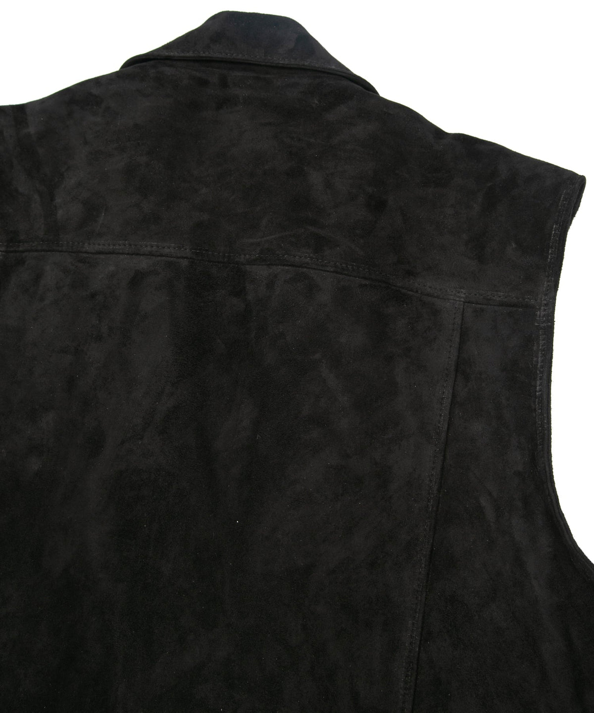 ジャパンカーフスエード RENTON ダブルライダースベスト - BLACK