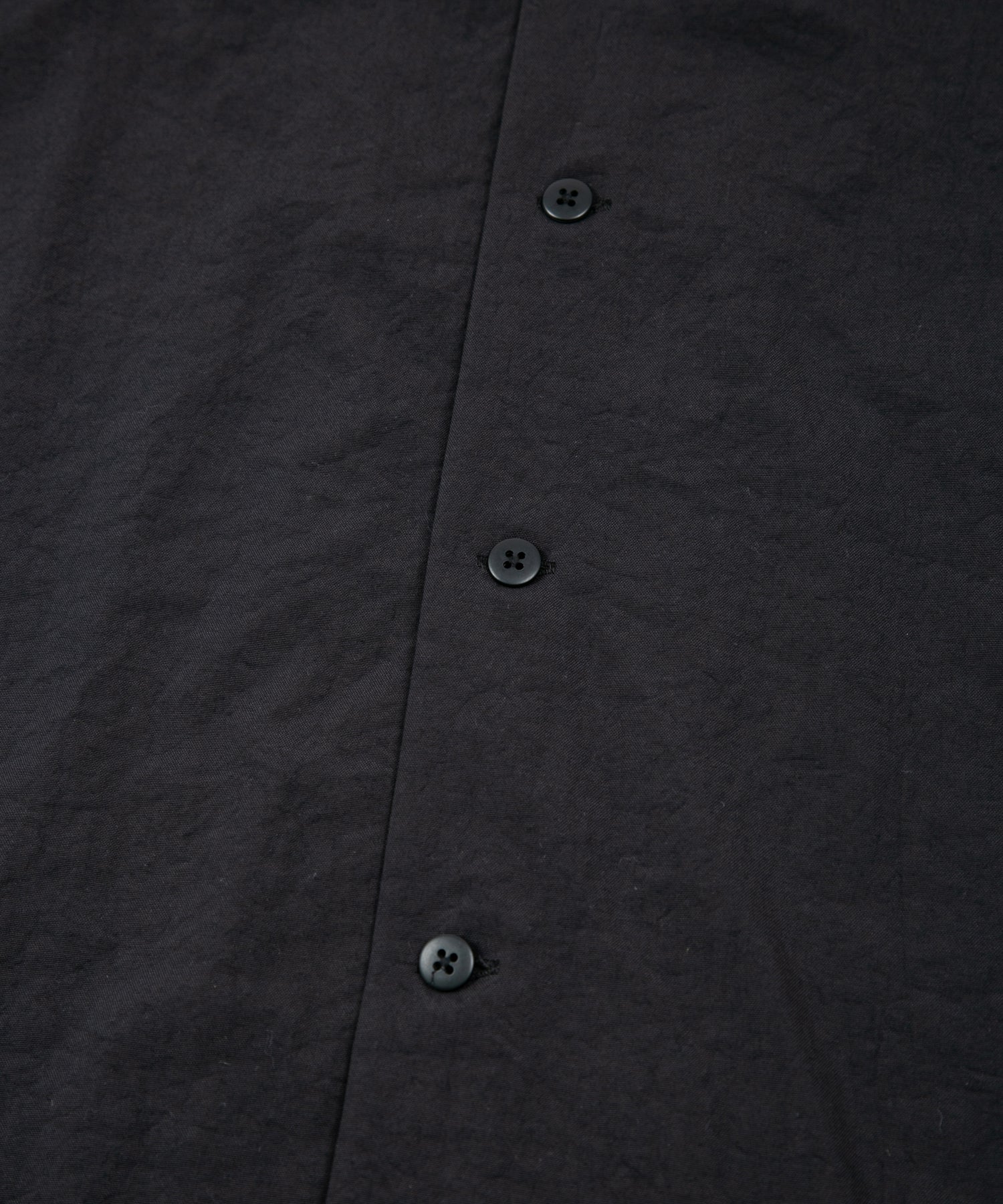 タスラン加工ナイロンオックス 半袖開襟シャツ - BLACK – STRUM OFFICIAL
