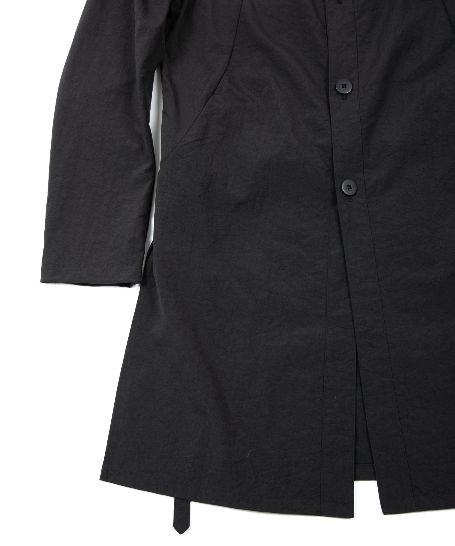 タスラン加工ナイロンオックス ロングジャケット - BLACK – STRUM OFFICIAL