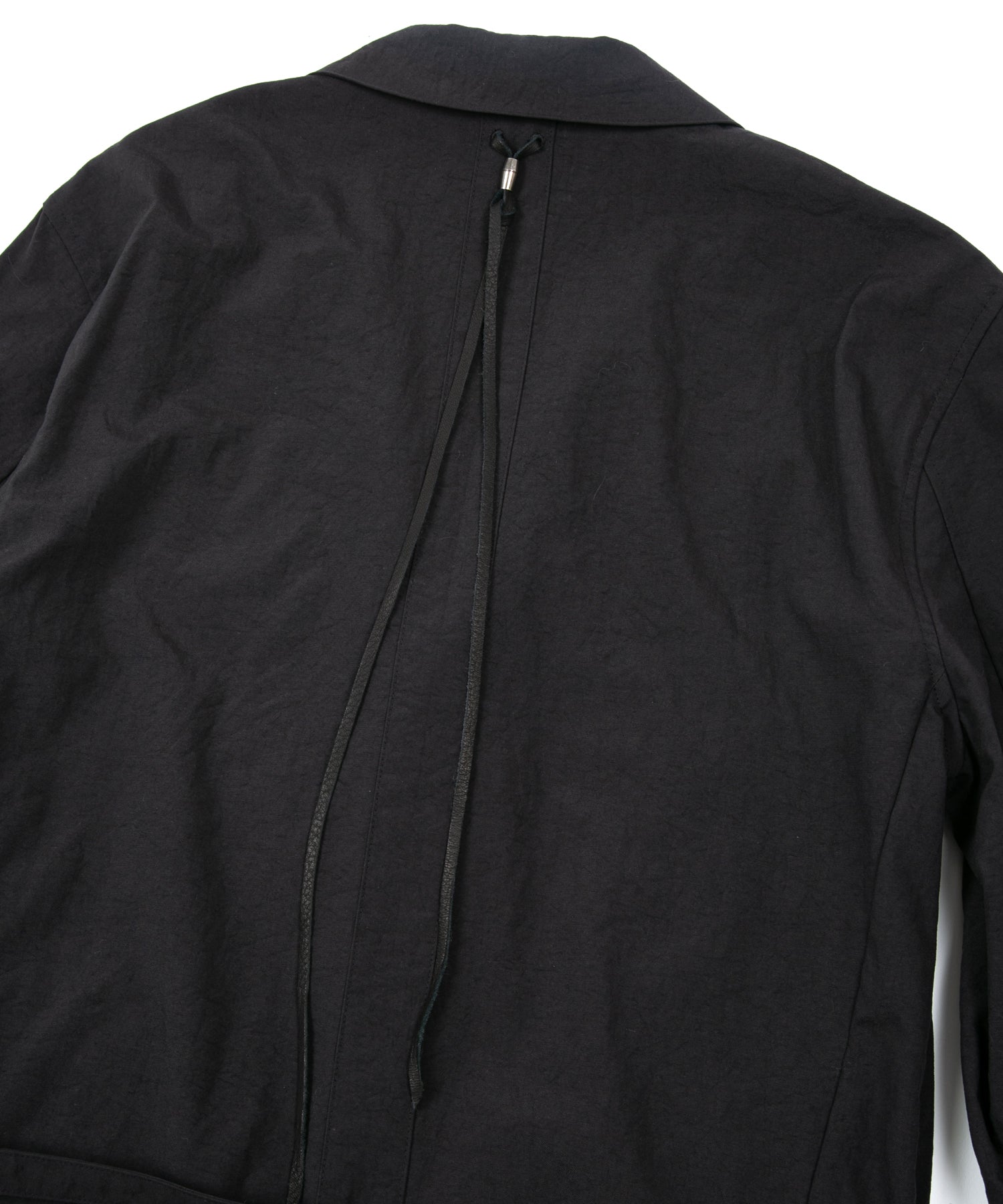 タスラン加工ナイロンオックス ロングジャケット - BLACK – STRUM OFFICIAL