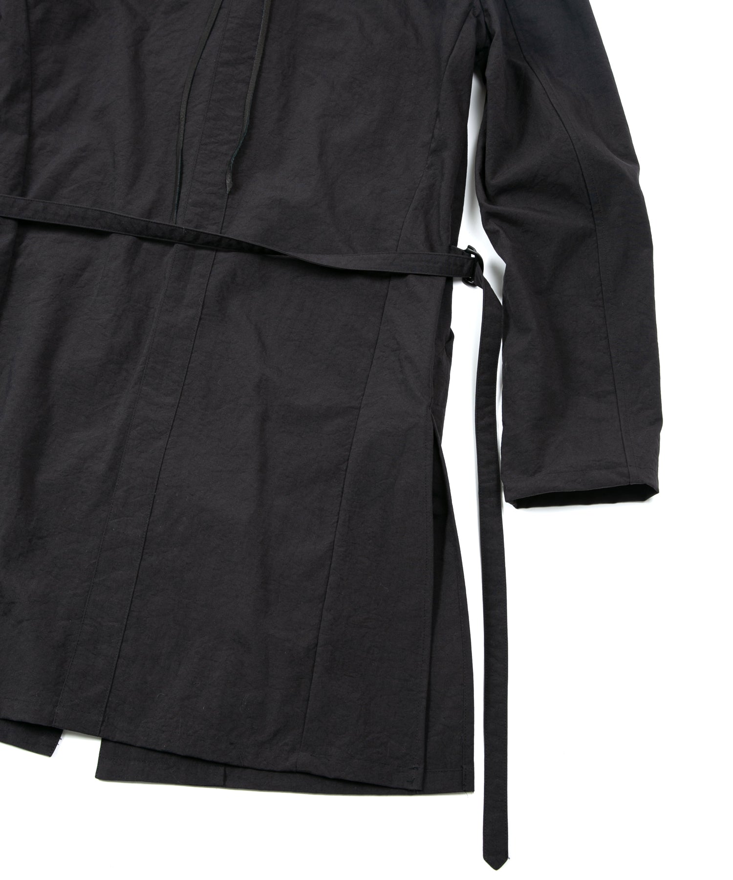 タスラン加工ナイロンオックス ロングジャケット - BLACK – STRUM OFFICIAL
