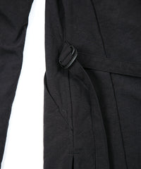 画像をギャラリービューアに読み込む, タスラン加工ナイロンオックス ロングジャケット - BLACK