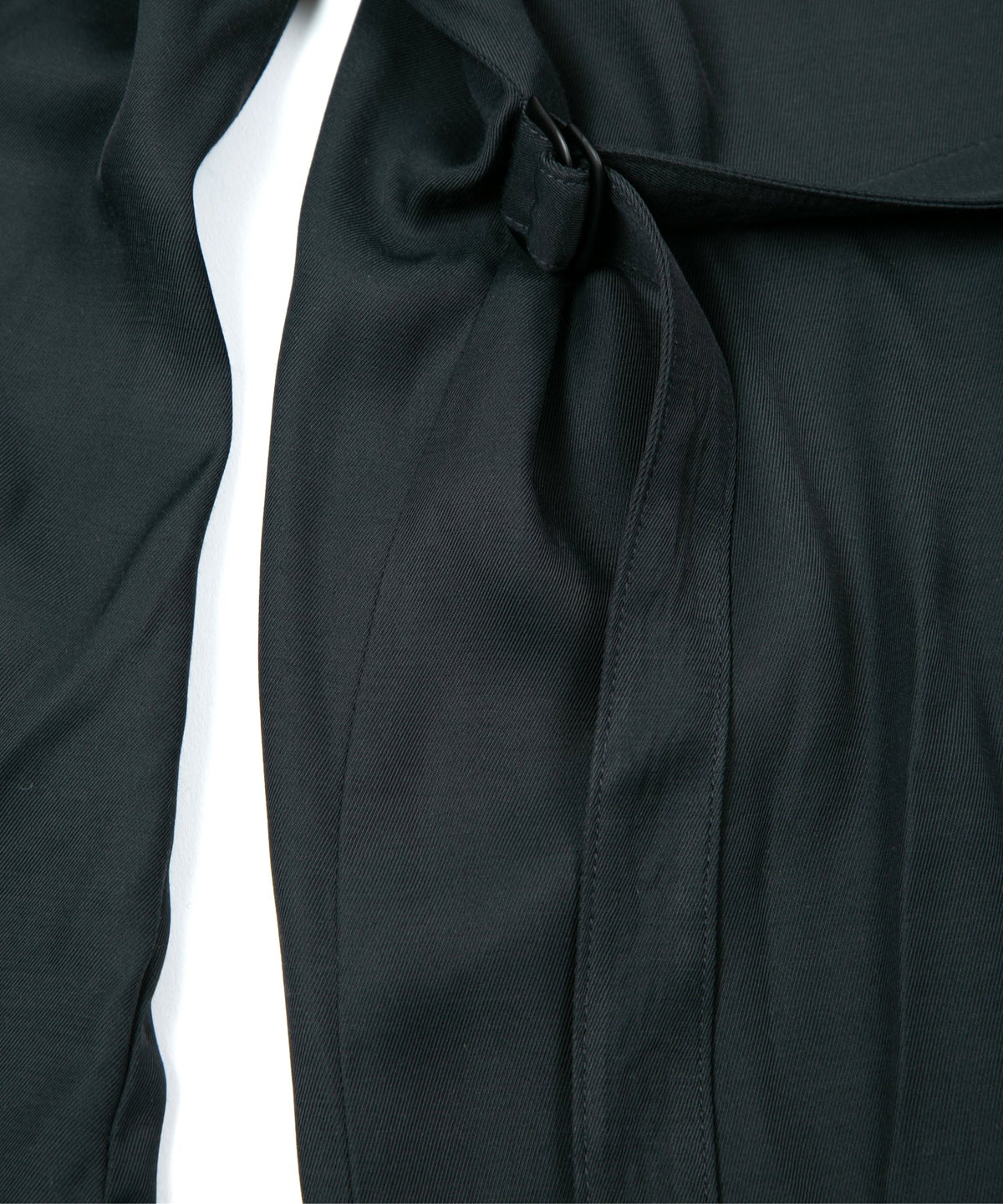 レーヨン ツイール & ポリエステルレオパードサテン ロングガウン - BLACK×LEOPARD