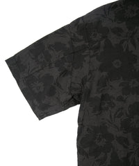 Load image into Gallery viewer, Flower Printed Cotton Linen Open-necked Short-Sleeve Shirts - GRAY×BLACK