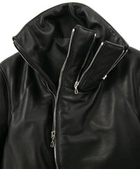 Load image into Gallery viewer, French Horse hide &quot;TUAREG&quot; Highneck Down Blouson