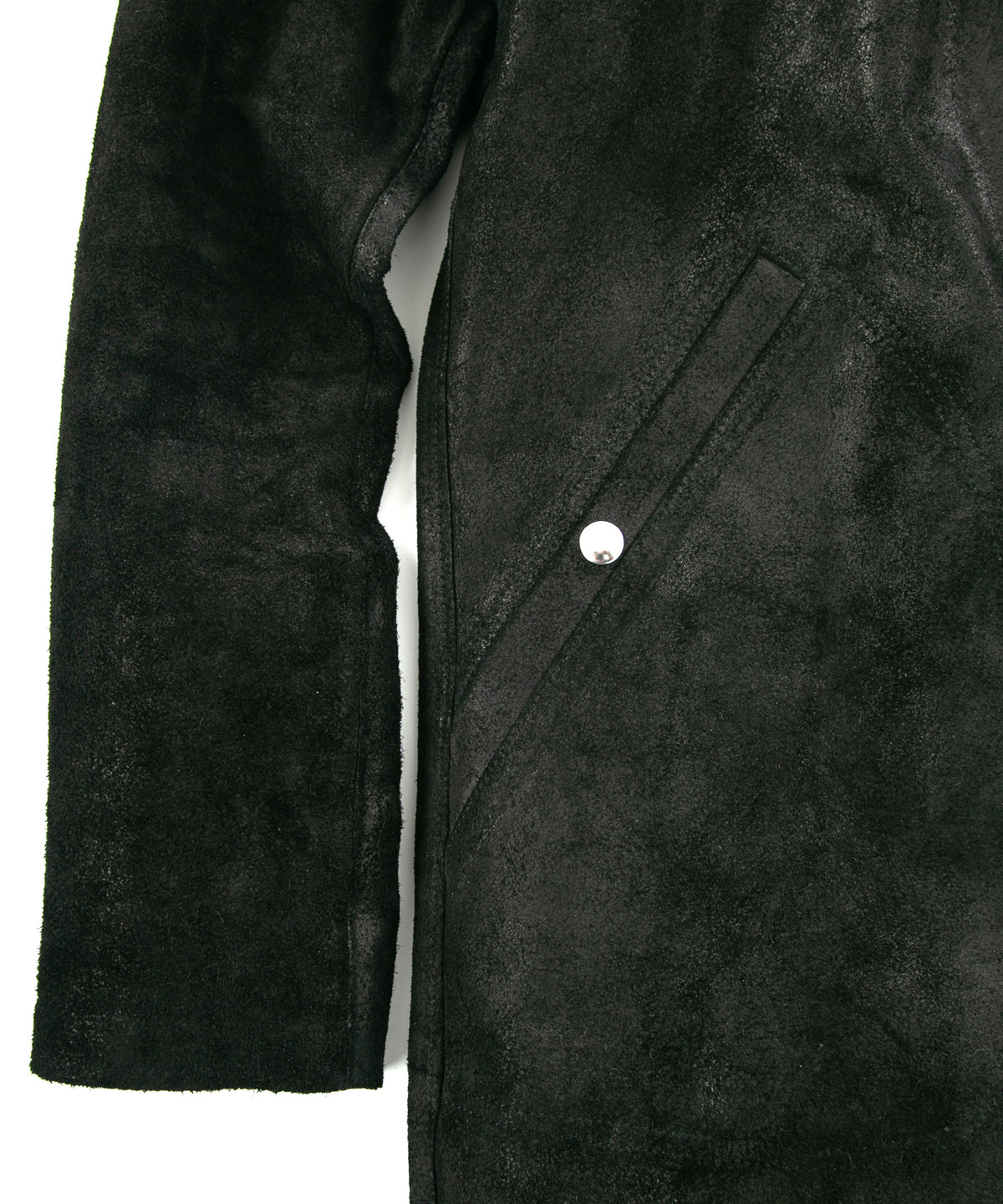 ジャパンカウ グレージングスエード TRAMPER トランパーコート - BLACK