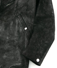 ジャパンカウ グレージングスエード TRAMPER トランパーコート - BLACK