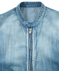 5.3oz Organic Cotton Denim "BULLET" Single Riders Coveralls / INDIGO