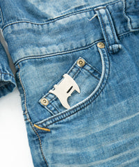 5.3oz Organic Cotton Denim "BULLET" Single Riders Coveralls / INDIGO