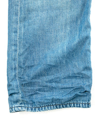 5.3oz Organic Cotton Denim "BULLET" Single Riders Coveralls / INDIGO