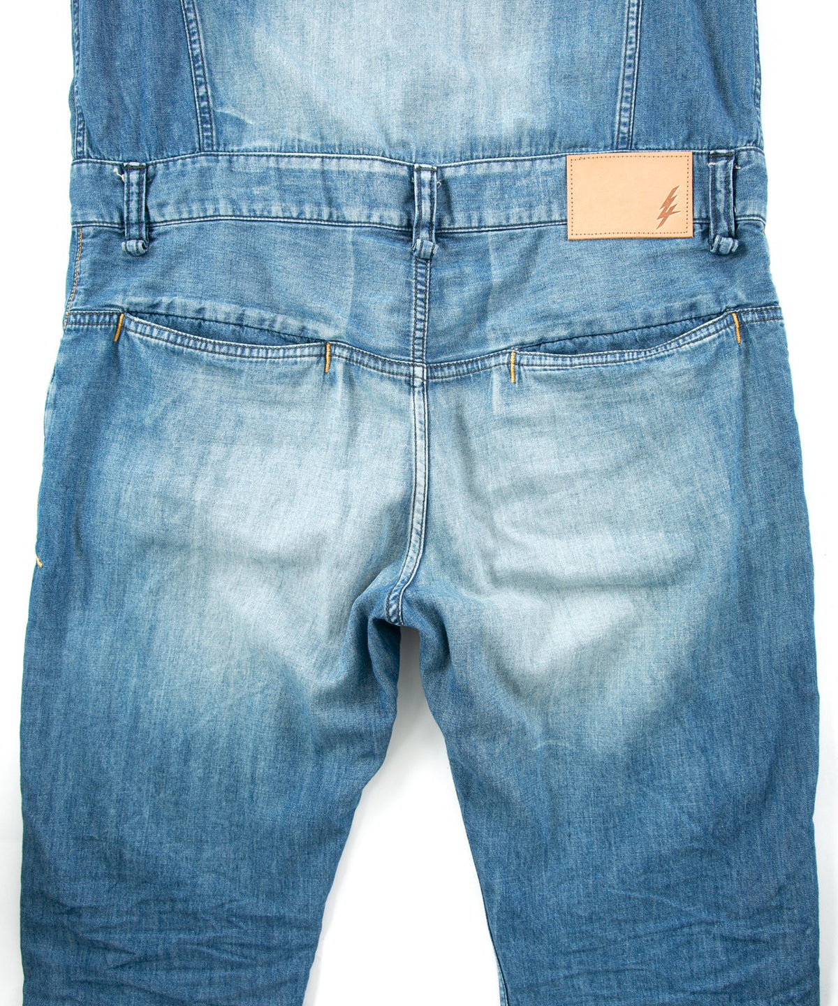 5.3oz Organic Cotton Denim "BULLET" Single Riders Coveralls / INDIGO