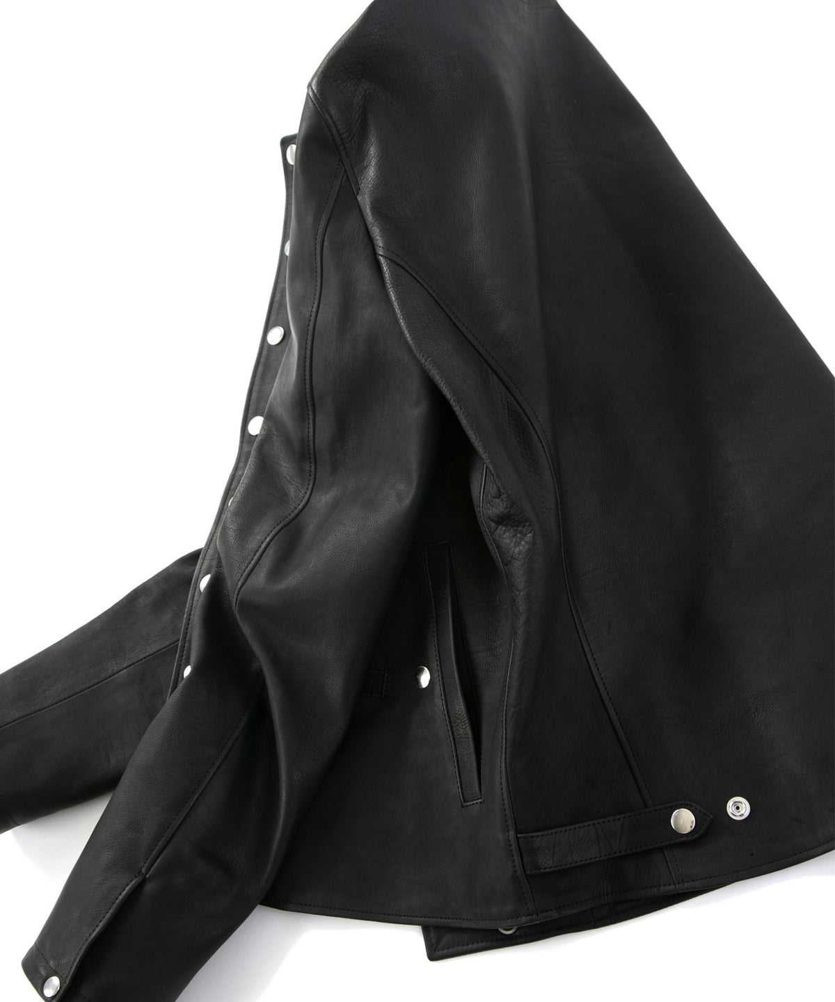 Domestic Calf Skin Napoleon Double Riders / BLACK